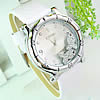 Bracelets de montre pour femmes, cuir, avec cadran en alliage de zinc, avec strass, 38mm, 19mm Environ 9.2 pouce, Vendu par PC