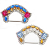 Hebilla decorativa de la aleación del cinc, aleación de zinc, con diamantes de imitación, más colores para la opción, Vendido por UD