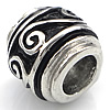 Stainless Steel European Beads, 316 Stainless Steel, Drum, without troll & blacken, original color Approx 5mm 