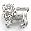 Stainless Steel European Beads, 316 Stainless Steel, Lion, without troll, original color Approx 4.5mm 