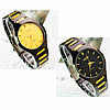 Men Wrist Watch, Zinc Alloy, with Glass, Round, plated, for man 36mm, 18mm Approx 8.6 Inch 