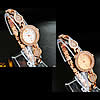 Мода Часы браслет, цинковый сплав, с Стеклянный, Другое покрытие, Женский & со стразами, Много цветов для выбора, 22mm, 10mm, длина:Приблизительно 7.8 дюймовый, продается PC
