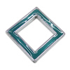 Enamel Acrylic Beads, Rhombus Approx 3.5mm 