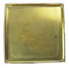 Brass Cabochon Settings, Square, plated Inner Approx 