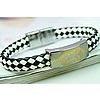 Men Bracelet, Zinc Alloy, with PU Leather, plated, braided bracelet & two tone, nickel, lead & cadmium free, 12mm Approx 8.2 Inch 