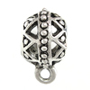 Zinc Alloy Bail Beads, Rondelle, plated, hollow Approx 1.8-4.8mm 