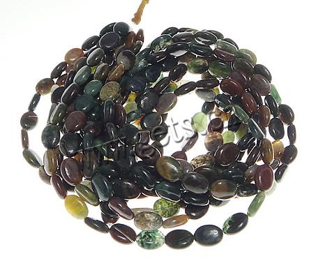 Natural Indian Agate Beads, Oval, more sizes for choice, more colors for choice, Grade A, Length:15.5 Inch, Sold By Strand