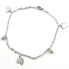 Stainless Steel Anklets Jewelry, 304 Stainless Steel, oval chain, 4.5mm Approx 9.5 Inch 