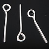 Sterling Silver Eyepins, 925 Sterling Silver, plated 