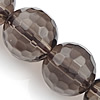 Natural Smoky Quartz Beads, Round & faceted, Grade A .5 Inch 