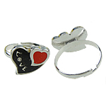 Mood Finger Ring, Zinc Alloy, Heart, change their color according to the temperature, mixed colors, nickel, lead & cadmium free 