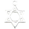 Sterling Silver Star Pendants, 925 Sterling Silver Approx 2mm 