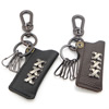 Zinc Alloy Key Clasp, with leather cord 160mm  Approx 6.5 Inch 