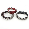 Cowhide Bracelets, Zinc Alloy, with Cowhide 14.8mm Approx 10 Inch 