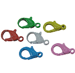 Iron Lobster Claw Clasp, stoving varnish, mixed colors Approx 1.5mm 