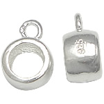 Sterling Silver Bail Beads, 925 Sterling Silver, Donut, plated Approx 1.7, 4.8mm 
