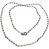 Mode Edelstahl Halskette Kette, Valentino-Kette, originale Farbe, 6.5x2.8x0.6mm, Länge:17.7 ZollInch, verkauft von Strang