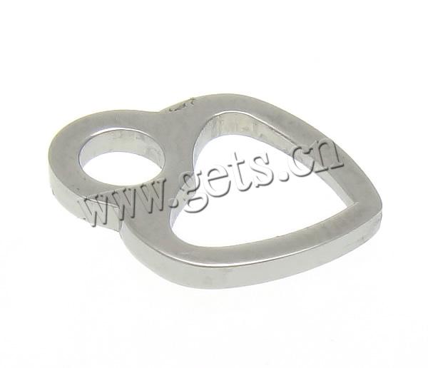 Stainless Steel Tag Charm, Heart, Customized, original color, 10x13x1.5mm, Hole:Approx 3mm, Sold By PC