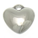 Stainless Steel Tag Charm, Heart, Customized, original color Approx 1mm 