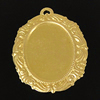 Brass Pendant Cabochon Setting, Oval, gold color plated Approx 1mm 