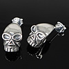 Thailand Sterling Silver Stud Earring, Skull 