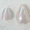 Half Drilled South Sea Shell Beads, Teardrop & half-drilled, nickel, lead & cadmium free, Grade A Approx 0.5-2mm 
