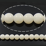 Natürliche Korallen Perlen, rund, weiß, Grade A, 2.5-3.5mm, Länge:ca. 15 ZollInch, ca. 130PCs/Strang, verkauft von Strang