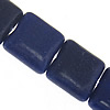 Synthetische Lapis Lazuli Perlen, synthetischer Lapis, Quadrat, Grade A, 13x13x5.5mm, Bohrung:ca. 1.5mm, Länge:15.5 ZollInch, 31PCs/Strang, verkauft von Strang