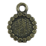 Zinc Alloy Pendant Cabochon Setting, Flat Round, plated nickel, lead & cadmium free Approx 2mm 