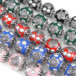Indonesien Perlen Schmuck, gemischt, gemischte Farben, frei von Kadmium, 18mm, Bohrung:ca. 2mm, verkauft von PC
