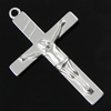 Sterling Silver Cross Pendants, 925 Sterling Silver, plated Approx 2mm 