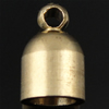 Brass End Cap, Tube, plated 4.1mm Approx 2mm 