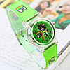 bracelets de montre pour enfants, plastique, Rond, vert Environ 8 pouce, Vendu par PC
