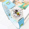Uhrenarmbänder für Kinder, Kunststoff, rund, blaugrün, Länge:ca. 8 ZollInch, verkauft von PC