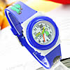 Uhrenarmbänder für Kinder, Silikon, mit Kunststoff, rund, blau, Länge:ca. 8 ZollInch, verkauft von PC