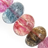 Imitation Turmalin Perlen, Natürlicher Quarz, Rondell, natürlich, imitierter Turmalin, 8-9x3-6mm, Länge:15.5 ZollInch, verkauft von Strang
