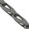 Stainless Steel Cable Link Chain, 304 Stainless Steel, black ionic, fold over chain Approx 