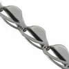 Stainless Steel Cable Link Chain, 316 Stainless Steel, black ionic, fold over chain & heart chain Approx 