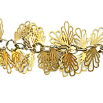 Handmade Brass Chain, Flower 
