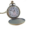 Ожереловые наручные часы, цинковый сплав, Плоская круглая форма длина:Приблизительно 31 дюймовый, продается Strand
