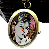 Ожереловые наручные часы, цинковый сплав, Овальная форма длина:Приблизительно 31 дюймовый, продается Strand