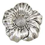 Zinc Alloy Flower Pendants, plated nickel, lead & cadmium free Approx 