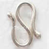 Sterling Silver S Hook Clasp, 925 Sterling Silver, plated, smooth Inch 