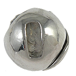 Brass Magnetic Clasp, ball shape, platinum color, 12x9mm, Sold by PC