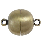 Brass Magnetic Clasp, single-strand, ball shape, 10x15mm, Hole:Approx 1.5MM, Sold by PC