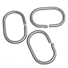 Machine Cut Stainless Steel Closed Jump Ring, Oval, original color 