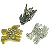 Zinc Alloy Animal Beads, Dragon, plated, Customized & with rhinestone Approx 2mm 