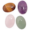 Cabochons en pierres précieuses, pierre gemme, mélangé 5-5.5mm, Vendu par PC