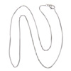 Fashion Stainless Steel Necklace Chain, box chain, original color, 1mm Approx 18 Inch 