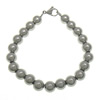 Bracelets en acier inoxydable, Rond, bracelet perlé, couleur originale, 8mm Environ 7 pouce, Vendu par brin